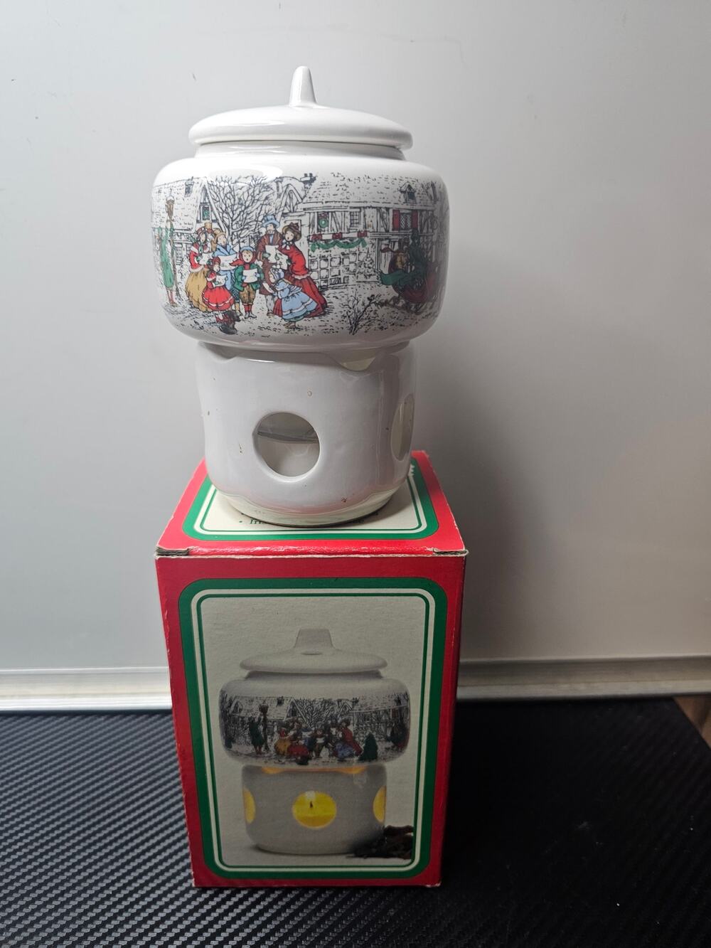 Vintage 1987 ROOM SCENTER POTPOURRI PRESS in BOX CHRISTMAS HOLIDAY DECOR Candle